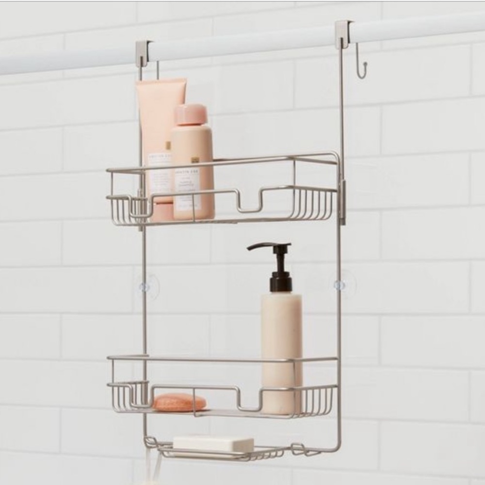 Over the Door Round Wire Shower Caddy